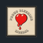 Zwart Rood Bloedend Hart Liberale Pop Art Hout Afdruk<br><div class="desc">Versier je kamer met deze mooie Wood Wall Art met een grappig pop art rood bloedend hart. Als je een bloedend hart-liberaal bent dan is deze grappige cartoon iets voor jou. De achtergrond is hout textuur. Een bloedend hart voor een liberaal. Misschien een cadeau voor al die Obama liefhebbers? Liberalen...</div>