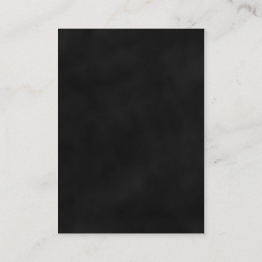 Zwart Rood Bloemen Gotische Bruiloft Wishing Well Informatiekaartje (Achterkant)