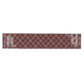 Zwart Rood Boerderij Kerstmis Tartan Plaid Custom Medium Tafelloper (Horizontaal)