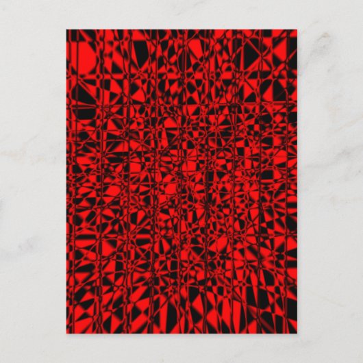 Zwart-rood Briefkaart (Voorkant)