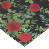 Zwart Rood Bruiloft Donker Gotische Rozen Tafelkleed (Gekanteld)