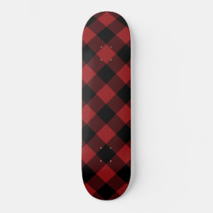 Zwart rood buffel geplakt Skateboard Gift