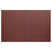 Zwart & rood buffel geruit geruit rustiek stof (Fat Quarter)