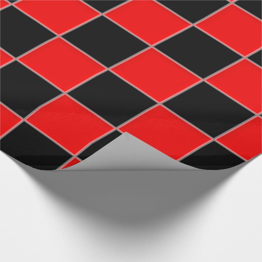 Zwart-rood Cadeaupapier (Hoek)