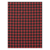 Zwart Rood Check Tafelkleed (Voorkant)