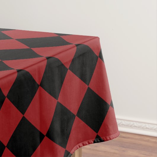 Zwart Rood Check Tafelkleed (Voorbeeld)