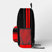 Zwart & Rood Design Rugzak (Rechts)