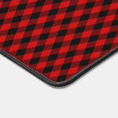 Zwart-rood diamantpatroon bureaumat (Hoek)