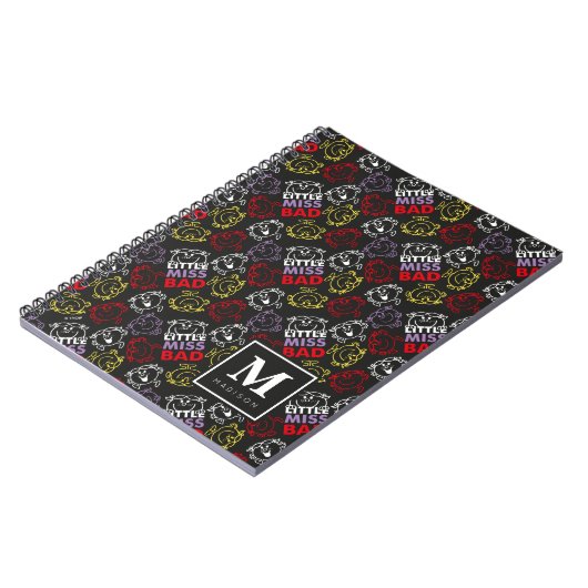 Zwart, rood en geel patroon | Jouw namen toevoegen Notitieboek (Linkerzijde)