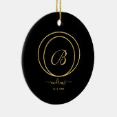 Zwart-rood en gouden keramische sierelementen keramisch ornament (Rechts)