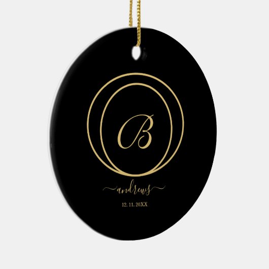 Zwart-rood en gouden keramische sierelementen keramisch ornament (Rechts)