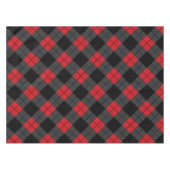 Zwart, rood en grijs geplakt tafelkleed (Voorkant (Horizontaal))