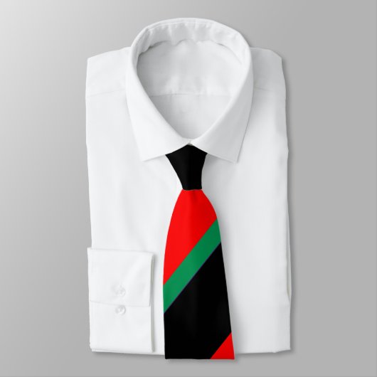 Zwart rood en groen stropdas (Gebonden)