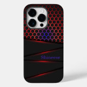 Zwart, rood en...modern stijlvol Case-Mate iPhone case (Achterkant)