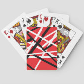 Zwart, rood en wit grafisch pokerkaarten (Achterkant)