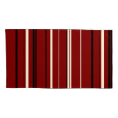 Zwart Rood en Witte Strepen Kussensloop (Achterkant-Rechts)