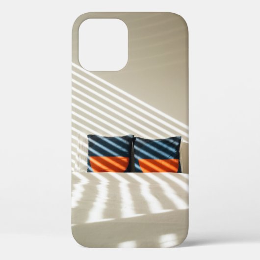 Zwart rood en witte vlekkeloos textiel op witte be Case-Mate iPhone case (Achterkant)