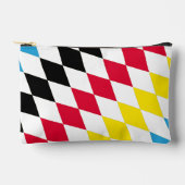 Zwart Rood Geel Blauw Beieren Diamant Vlag Patroon Etui (Voorkant)