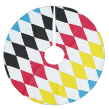 Zwart Rood Geel Blauw Beieren Diamant Vlag Patroon