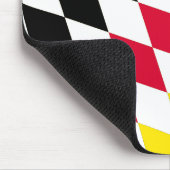 Zwart Rood Geel Blauw Beieren Diamant Vlag Patroon Muismat (Hoek)