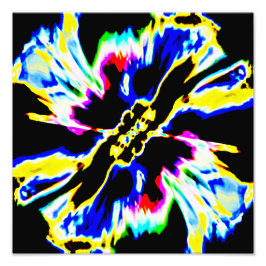 Zwart, rood, geel, blauw ruimtebesparend ontwerp foto afdruk