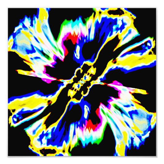 Zwart, rood, geel, blauw ruimtebesparend ontwerp foto afdruk (Voorkant)