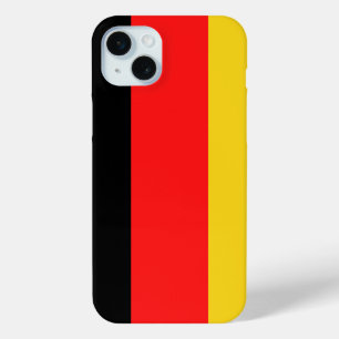 Zwart Rood Geel Duitsland iPhone 15 Mini Hoesje