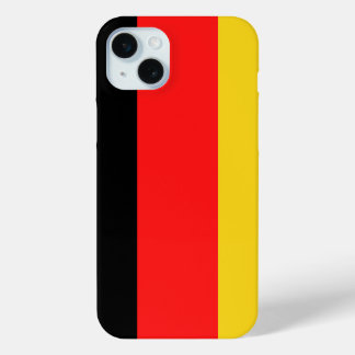 Zwart Rood Geel Duitsland iPhone 15 Mini Hoesje
