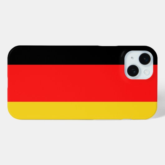 Zwart Rood Geel Duitsland Case-Mate iPhone Case (Achterkant (horizontaal))