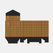 Zwart, rood, geel, groen, cadeaudoosje voor alles bedankdoosjes (Uitgevouwen)