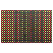 Zwart Rood Geel Stippen Design Stof (Yard (91,4 cm))