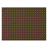 Zwart Rood Geel Stippen Design Tafelkleed (Voorkant (Horizontaal))