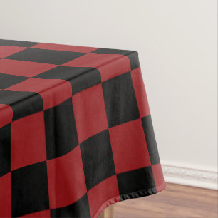 Zwart Rood Geruit Tafelkleed