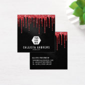 Zwart rood glitter-schijven Logo, Kaart voor beeld (Bureau)