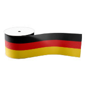Zwart Rood Goud Duitse vlag kleuren 3 inch Grosgrain Lint (Spoel)