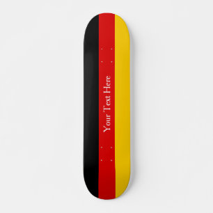Zwart Rood Goud Duitse vlag kleuren Persoonlijk Skateboard