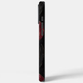 Zwart Rood Gouden Veren Case-Mate iPhone Case (Achterkant / Links)