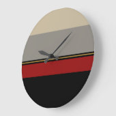 Zwart, rood, grijs en geelbruine klok (Hoek)