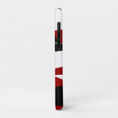 Zwart rood grijs en wit Case-Mate iPhone case (Achterkant/links)