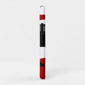 Zwart rood grijs en wit Case-Mate iPhone case (Achterkant/rechts)