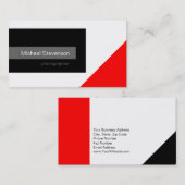 Zwart Rood Grijs Wit Fotografie Visitekaartje (Voorkant / Achterkant)