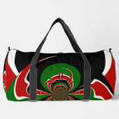 Zwart Rood Groen Kenia Atletiek & Sport Moet Hebbe Plunjezak (Voorkant)