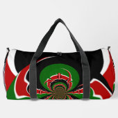 Zwart Rood Groen Kenia Atletiek & Sport Moet Hebbe Plunjezak (Achterkant)