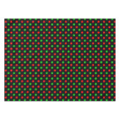 Zwart Rood Groen Stippen Design Tafelkleed (Voorkant (Horizontaal))