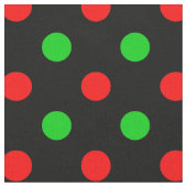 Zwart rood groen stippen ontwerp stof (Close Up)
