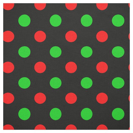 Zwart rood groen stippen ontwerp stof (Swatch)