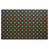 Zwart rood groen stippen ontwerp stof (Fat Quarter)