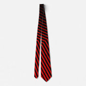 Zwart rood kleurrijk gestreept stropdas (Achterkant)