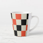 Zwart-rood Latte Mok (Rechts)