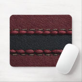 Zwart & rood leereffect muismat (Met muis)
